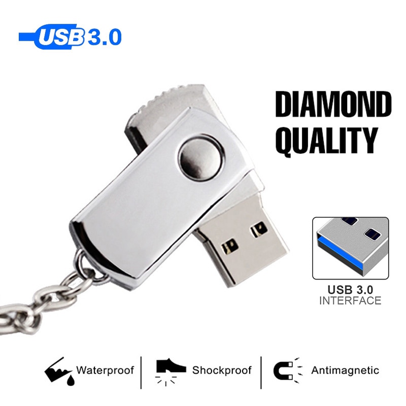 Grande USB 3.0 8GB 16GB 32GB 64GB 128GB 256GB étanche métal clé Usb chaude clé USB clé Usb