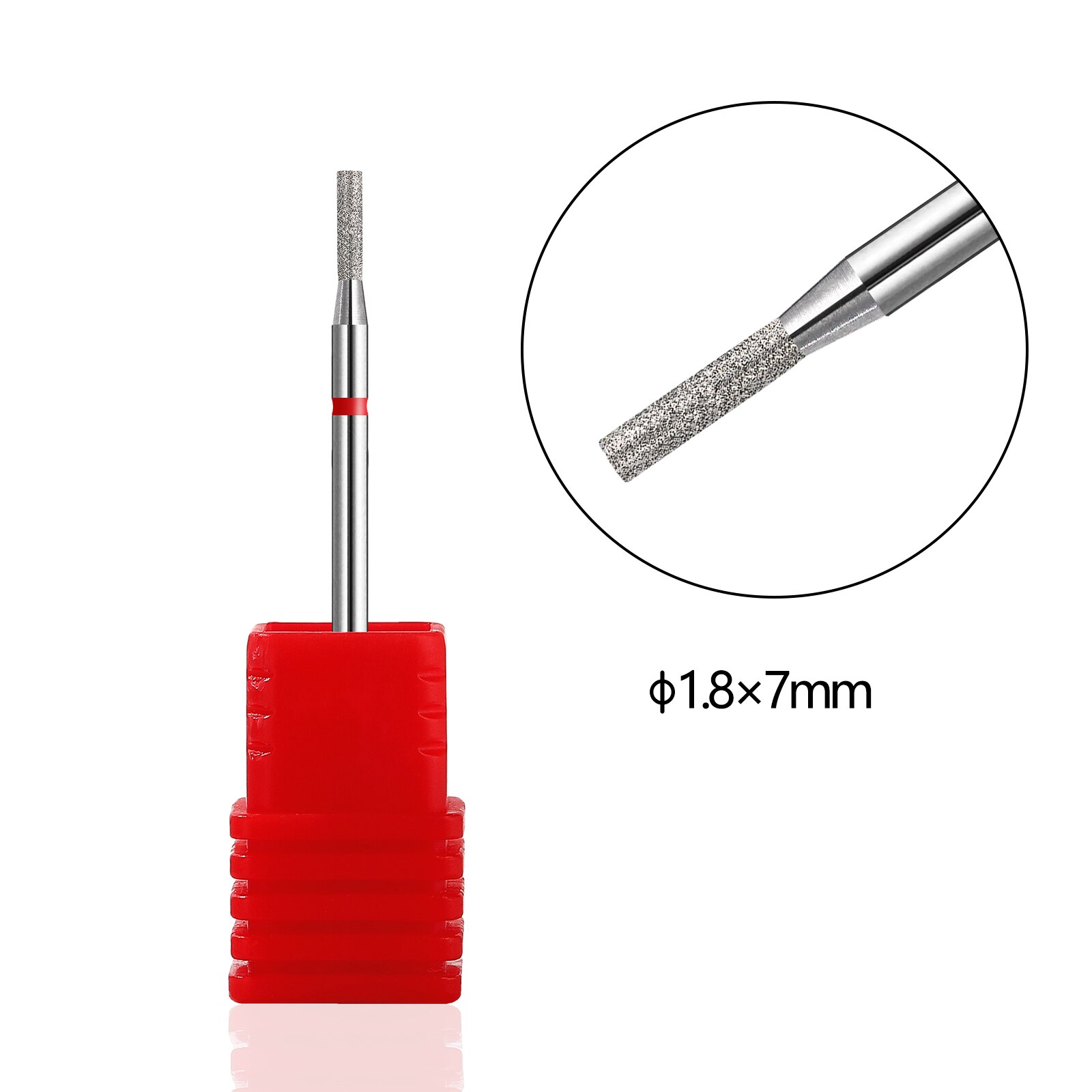 BNG Diamond Bit Small Barrel Shape Electric Nail Drill File Cuticle Cleaner Tool for Rotary Nail Drill Machine Manicure Pedicure: A45-R