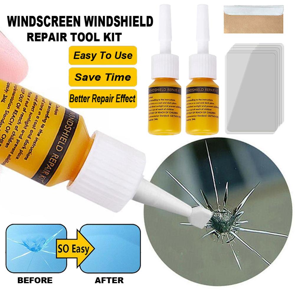 Car Windshield Repair Tool Automotive Glass Nano Repair Fluid Broken Glass Nano Repair Tool Set Crack Repair Tool Kit