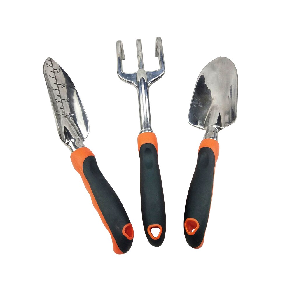 3pcs Gardening Tool Set Balcony Home-grown Mini Digging Suits Three-piece Shovel Rake Garden Tools Combination