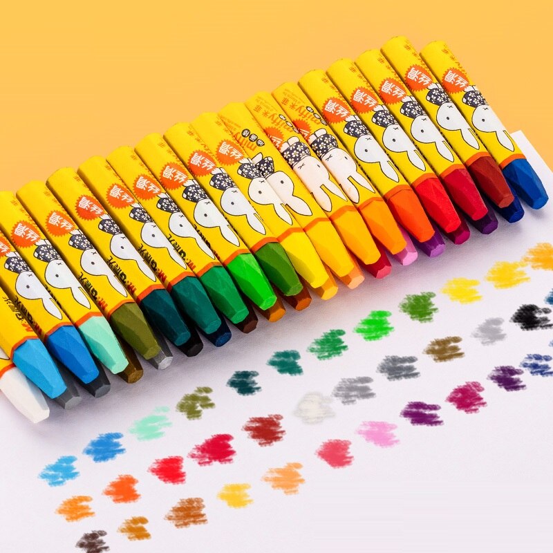 12/24/36 Colors Per Box Deli Wax Crayon Kids Oil Painting Stick Candy Color Oil Pastel Crayon Child Safety Non-toxic Pastel 0101