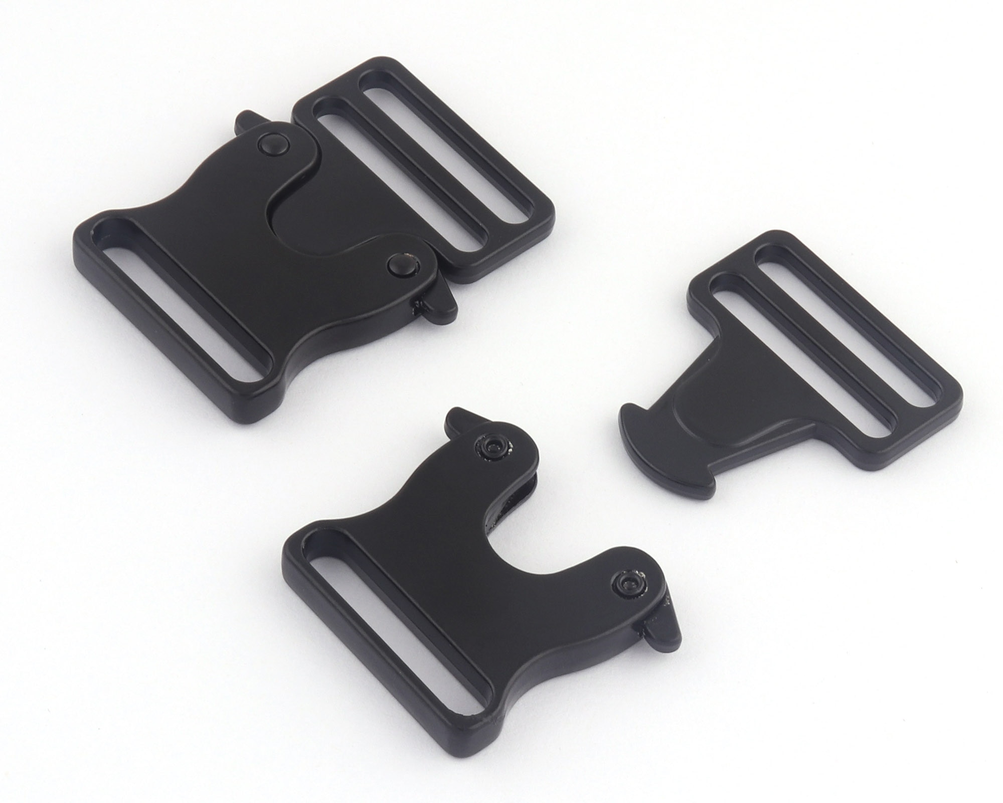 38Mm Zwart Release Gespen Richter Purse Slide Verstelbare Rugzak Gespen Riem Riem Tas Sluiting Clip Lock Halsband Webbing