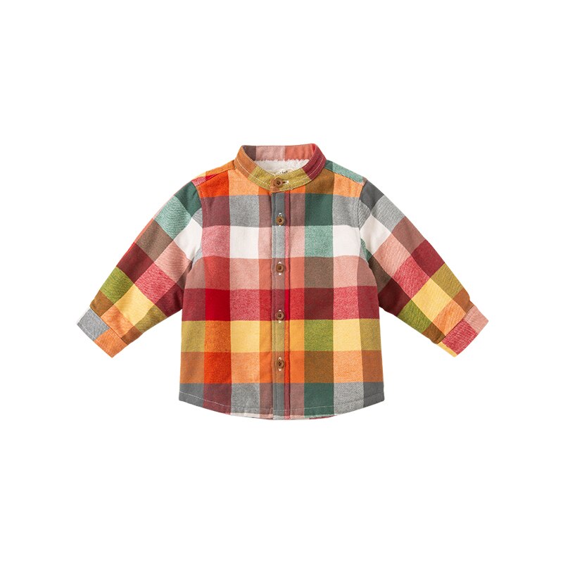 DB20230-K Dave Bella Winter 18M-11Y Mode Baby Jongens Plaid Shirts Baby Peuter Tops Kinderen Kleding: 11Y (150cm)