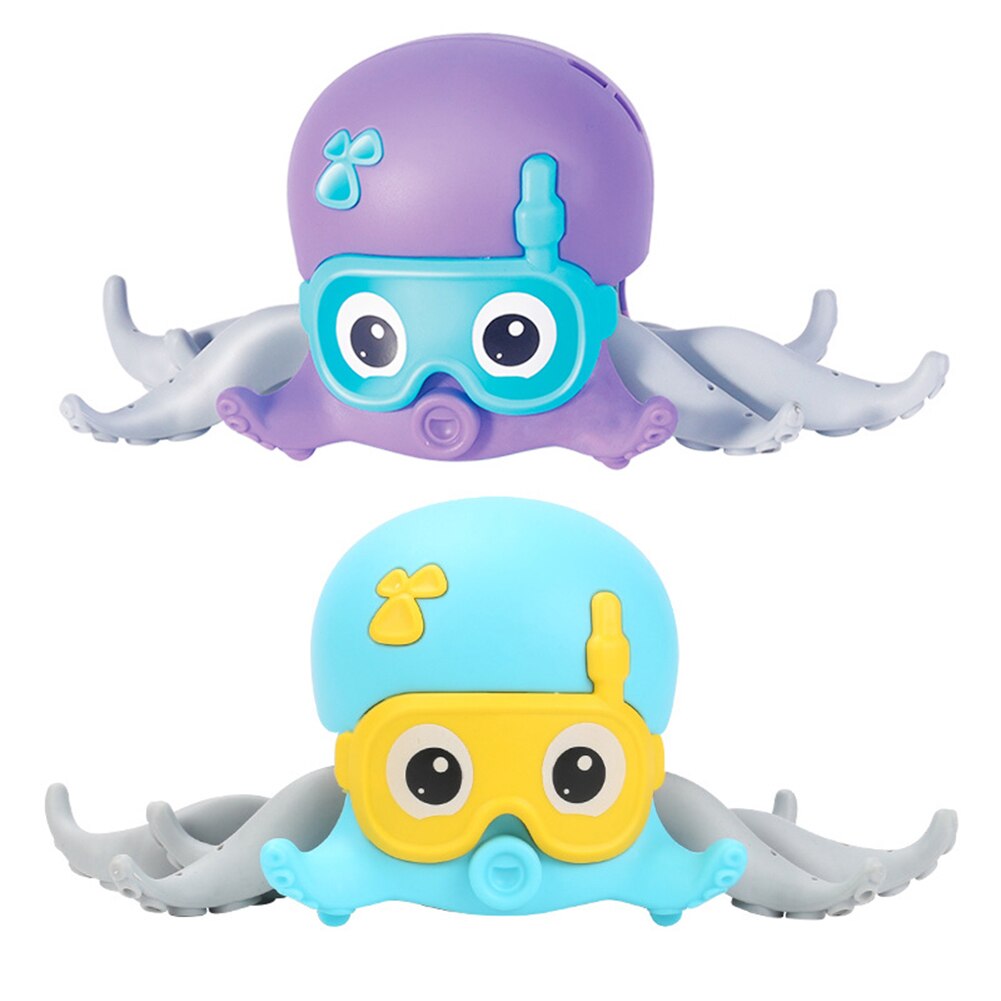 Baby cartoon cute octopus wind-up bath toy children's water swimming chain clockwork toy beach infant swimming water play toy