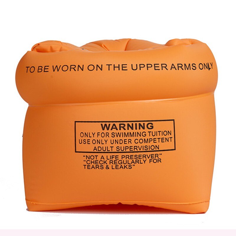 1Pair Swimming Floater Inflatable Swim Arm Band Inflatable Air Sleeves for Adults Learning Training Yellow Durable