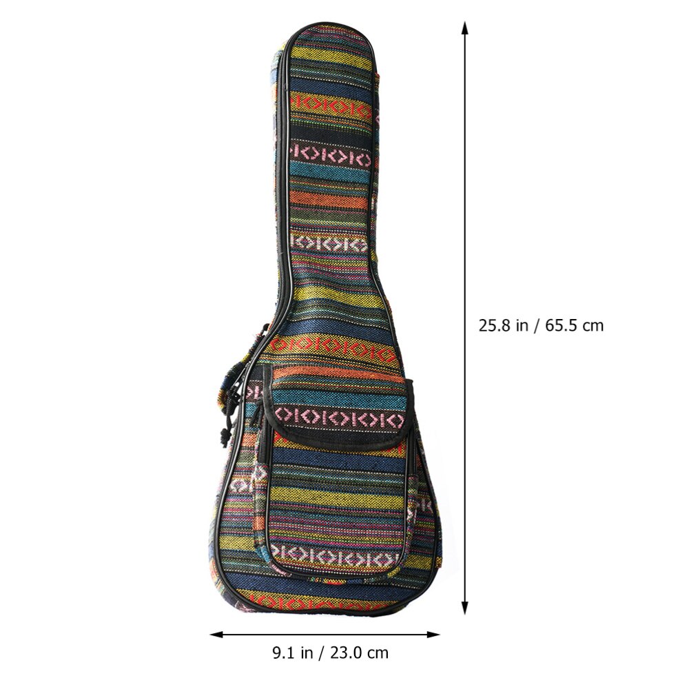 1 pc väskor förtjockad 23 tums lantlig stoppning ukulele väska ukulele fodral ukulele väska bärväska för resor utomhus hem