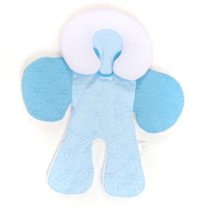 Baby Kinderwagen Baby Kinderwagen Kissen Baby Sicherheit Kinderwagen Baby Auto Matten Kinderwagen matt: Himmel Blau