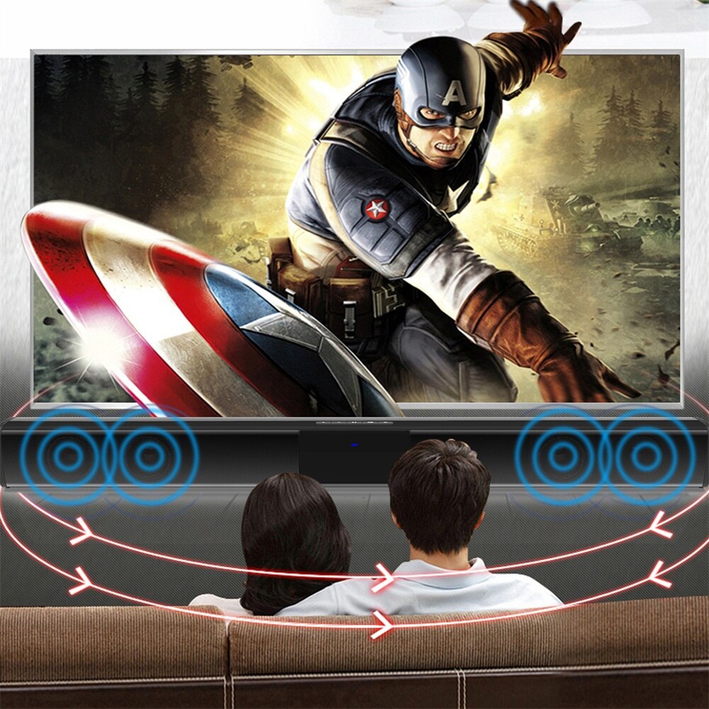 20W Smart Speaker Tv Speakers Wired &amp; Wireless Bluetooth 4.2 HiFi Stereo Home Theater Sound Bar Subwoofer Column Soundbar for Tv