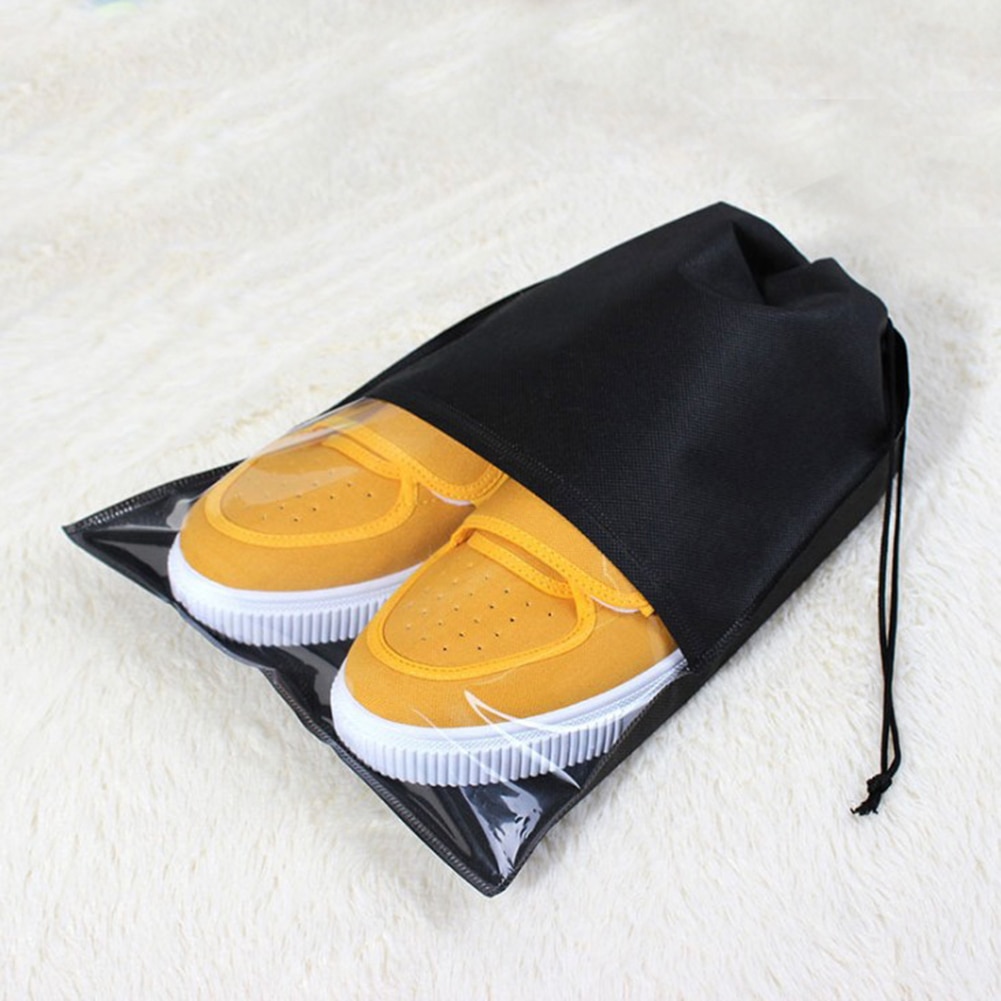 Mode Vrouwen Mannen Schoenen Zak Non-woven Stof Reizen Trekkoord Schoenen Doek Zakken Pouch Case Travel Organizer Schoenen Accessoires