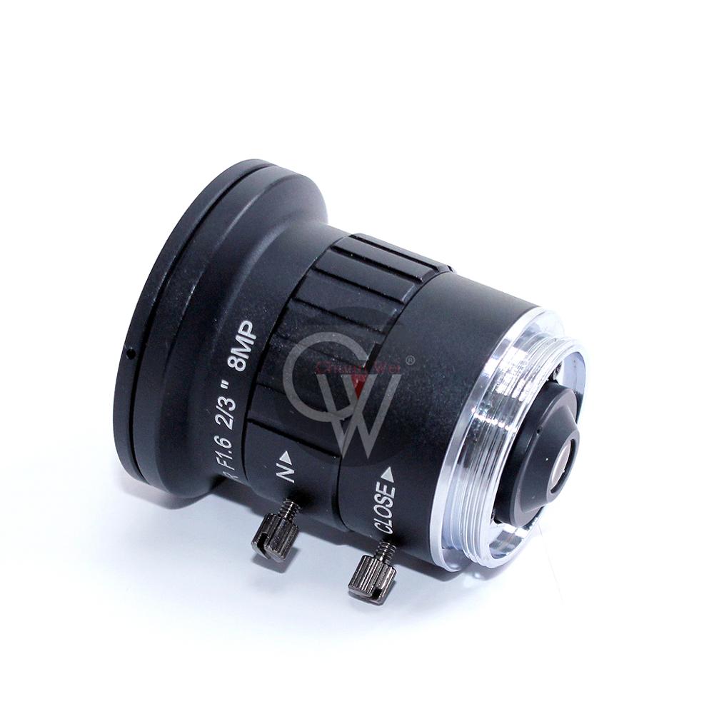 8.0 Mega Pixel 4K 2.5mm CS mount F1.6 Lens 2/3" ir correction 4K CCTV lens for Security CCTV Camera