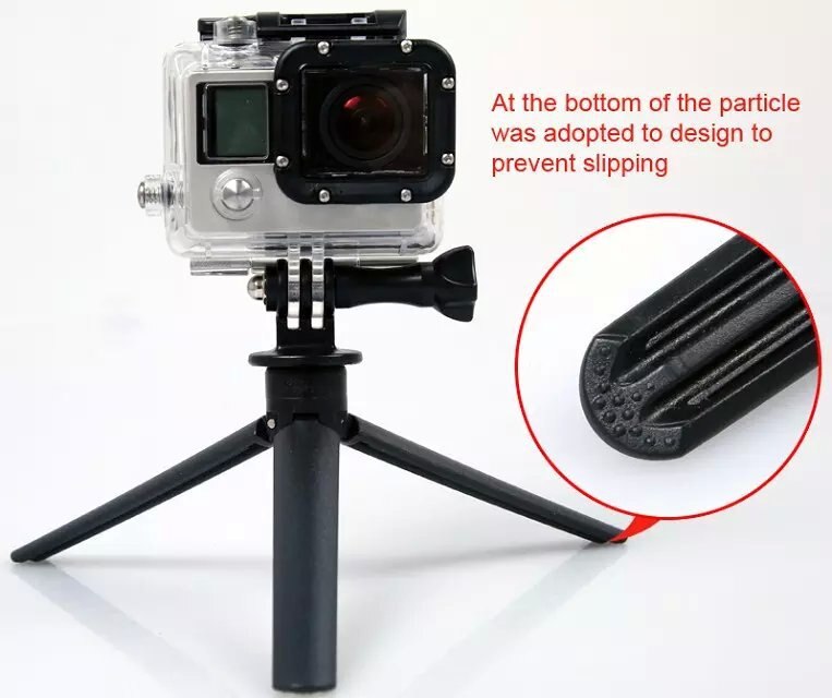 Mini trípode para cámara deportiva Gopro Hero 5/6/7/8, palo de selfi de escritorio, Micro soporte de mesa, soporte para teléfono SLR