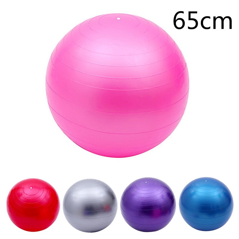 Yoga Ball GYM Balanced ball Fitness Massage Sport Workout Relieve Pain Massage Balls Training Tool 25cm 65cm Without pump: 06