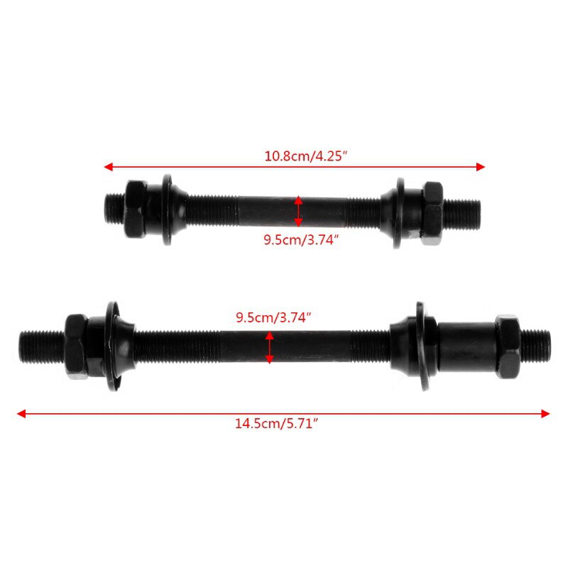 108/145mm Front/Rear MTB Bike Bicycle Wheel Hub Axle Hollow Spindle Shaft