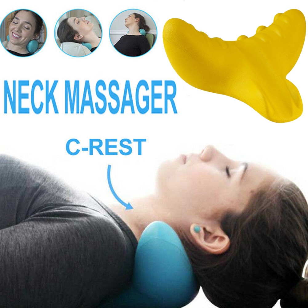 2020New Authentic C-Rest Neck Massage Neck and Shoulder Correction Pain Relief Pillow Release Tension Comfortable Massage Pillow