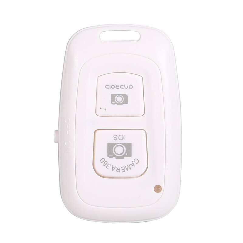 Kebidu Mini Ontspanknop Controller Adapter Foto Controle Bluetooth Remote Knop Voor Selfie Telefoon Camera: White Double button