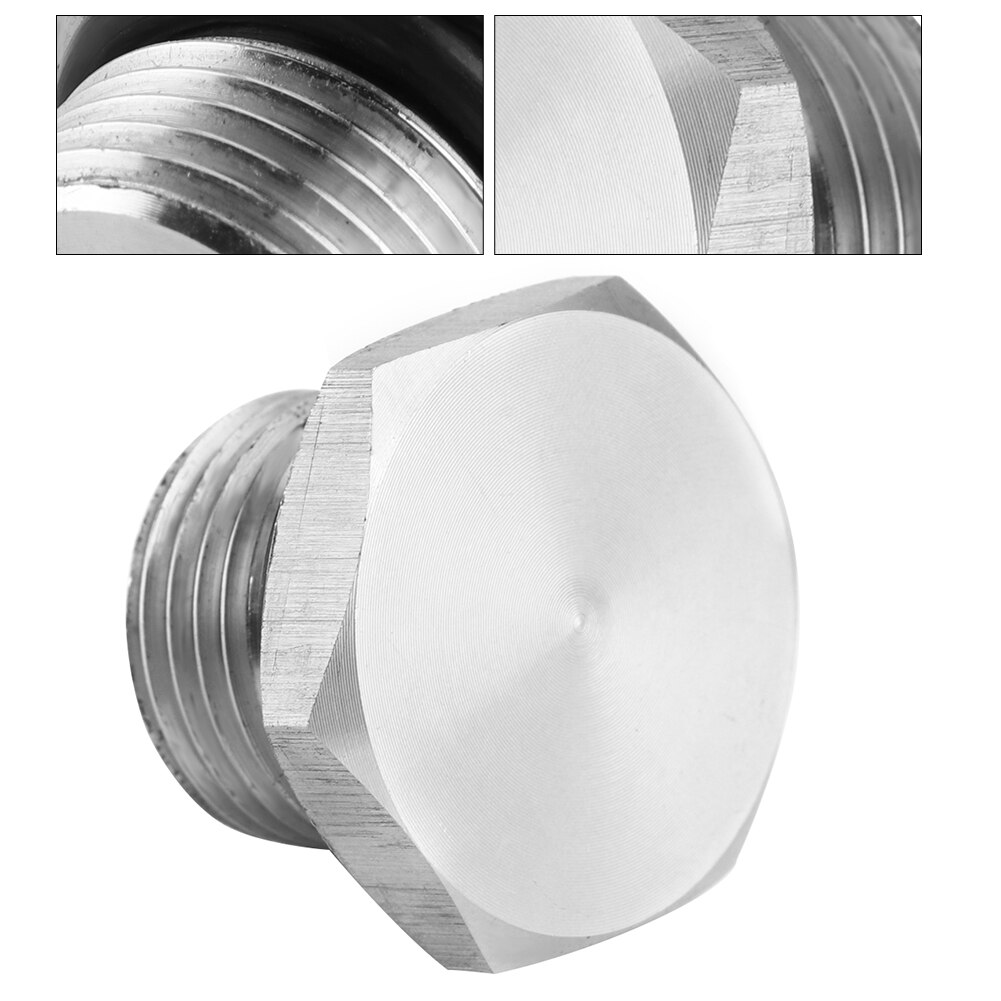 M18 Exhaust Pipe Oxygen Sensor Plug Aluminum Alloy Bung Stub Universal Parts Oxygen Sensor Oxygen Sensor Adapter