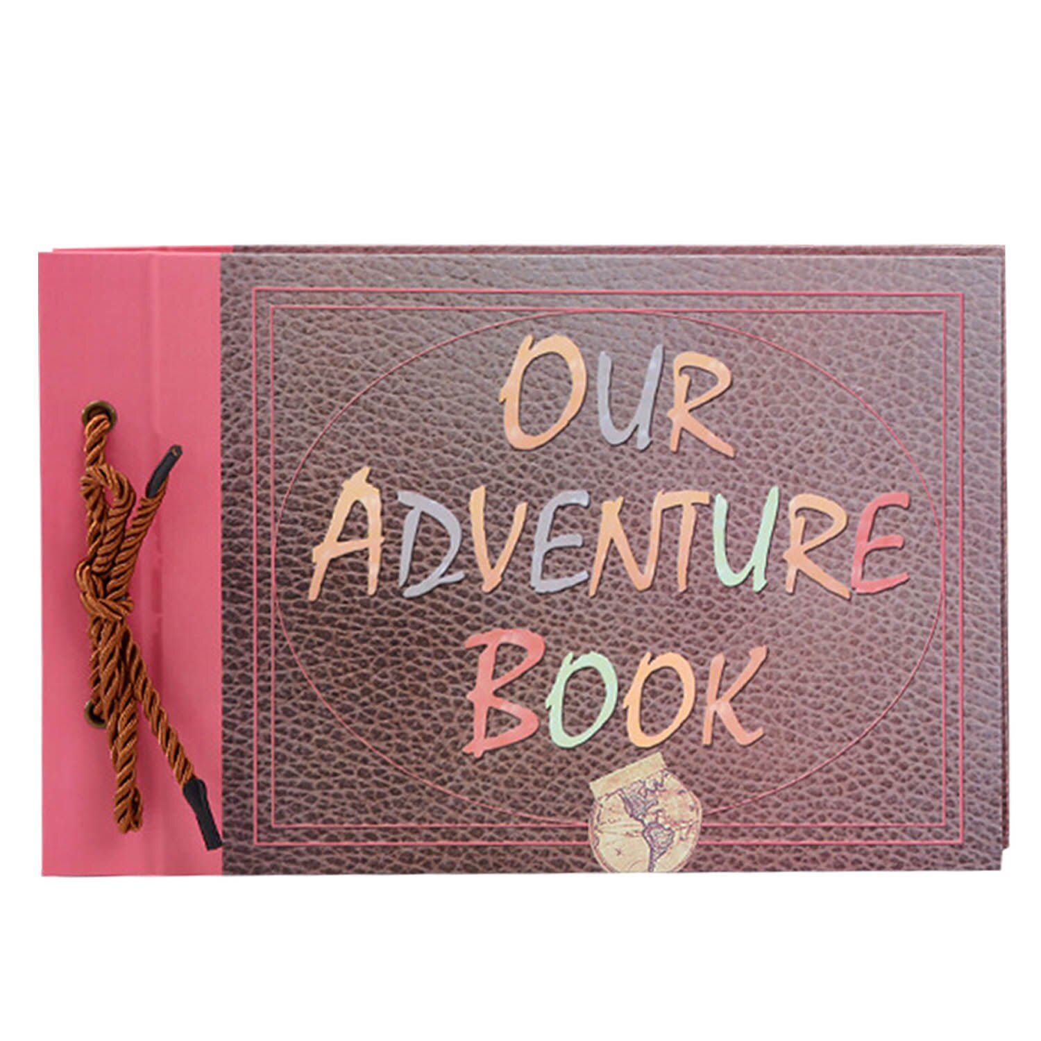 40 hojas nuestro libro de aventuras hecho a mano DIY familia foto de libro de recuerdos álbum con 2 hojas pegatinas de esquina 3 uds postales cumpleaños: Style A