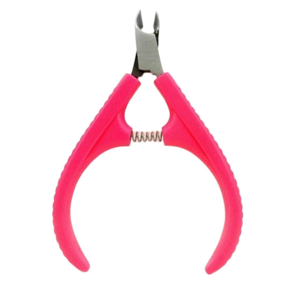 Stainless Steel Toe Finger Cuticle Nipper Clipper Trimmer Cutter Plier Scissors Nail Manicure Tool Color Random