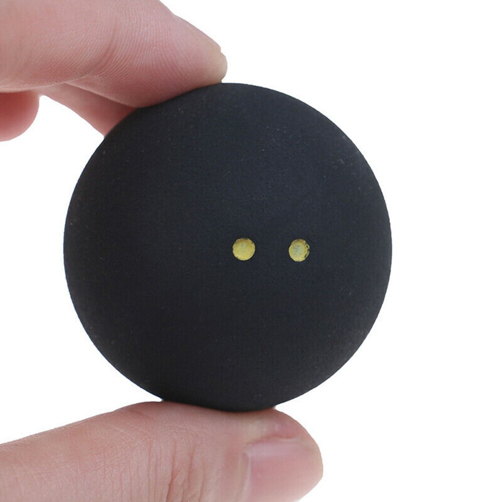 Balle de Squash en caoutchouc Durable, outil de 4cm, petite élasticité, entraînement rond, compétition, basse vitesse, deux points jaunes, sport, rebond