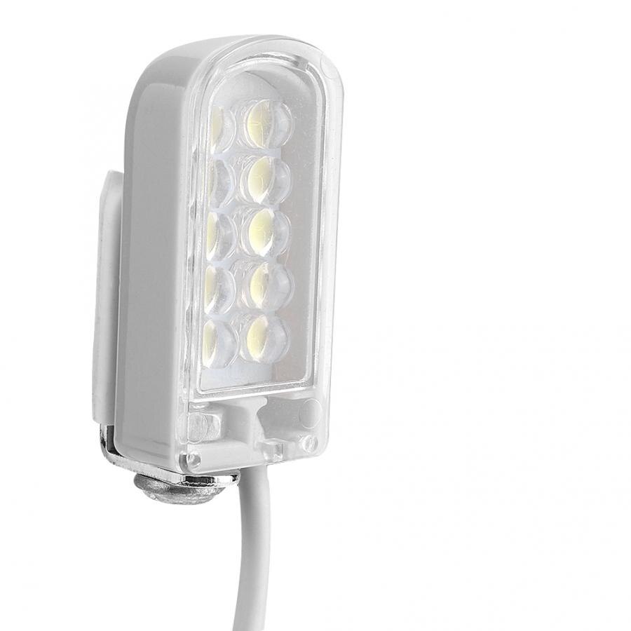 2W EU Plug 110-265V Industrial Sewing Machine Lamp Garage Workshop Warehouse Work Light Flexible Gooseneck Magnetic LED Light