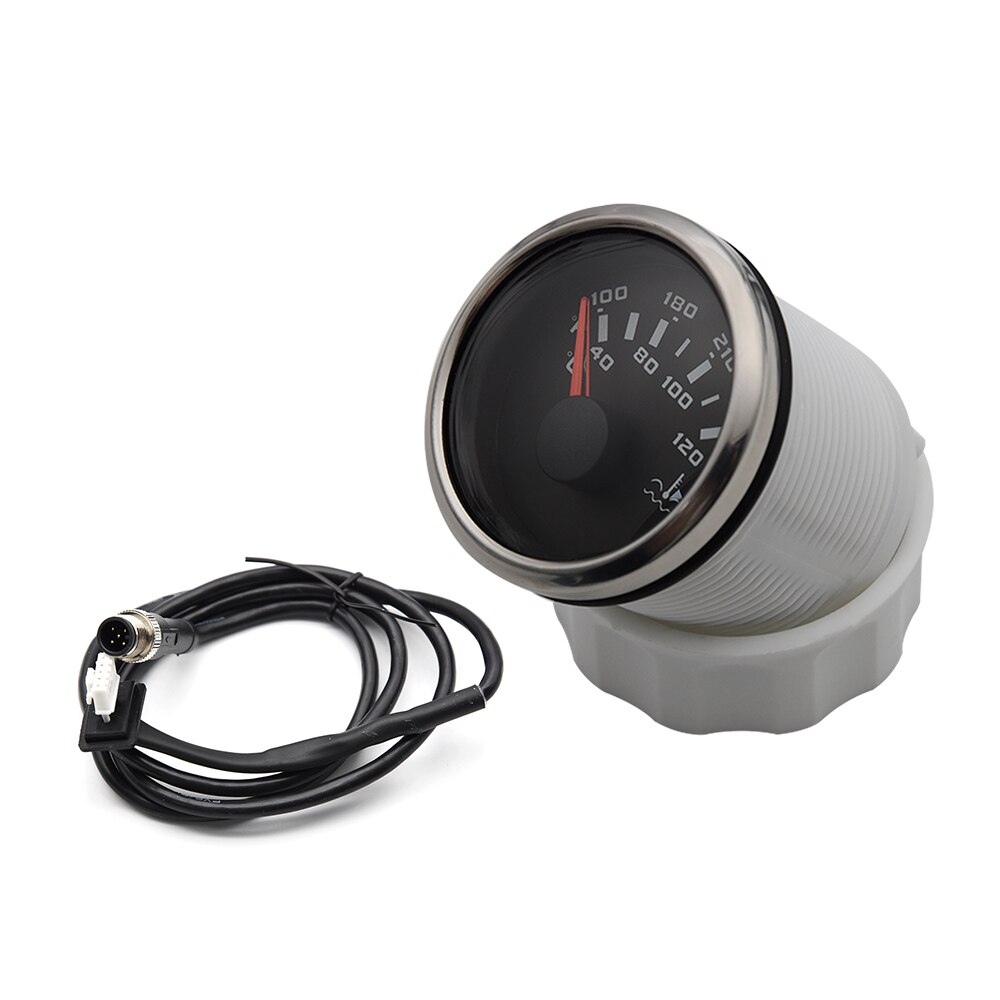 2" 52MM Water Temperature Gauge NMEA 2000 TEMP GAUGE 2Inch Water Temp Gauge 40~120 Celsius for Marine Boat Car Black: Default Title