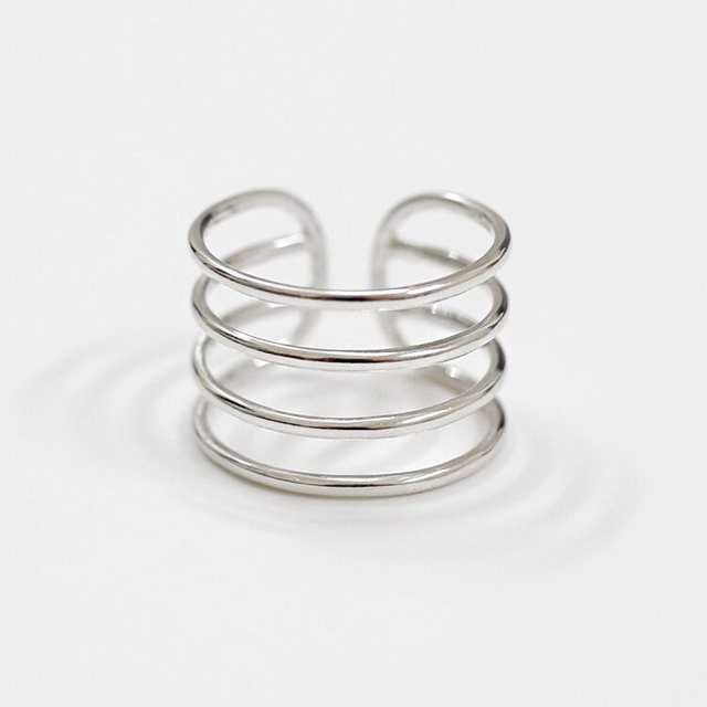 Anillos multicapa de Plata de Ley 925 auténtica de 100% para mujer, anillo para dedo, joyería bonita, triangulación de envíos