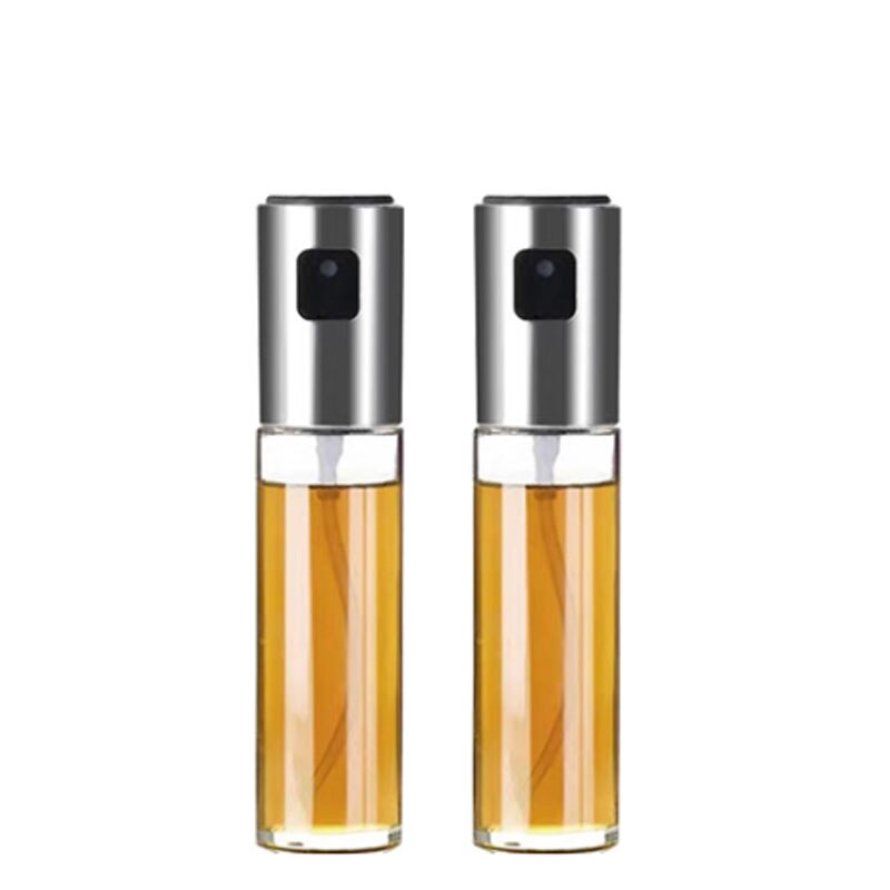 Flacone spray da cucina a spinta barbecue bottiglia spray per olio d'oliva bottiglia per condimento aceto salsa di soia spray oliatore strumento per insalata da cucina: 2pezzi