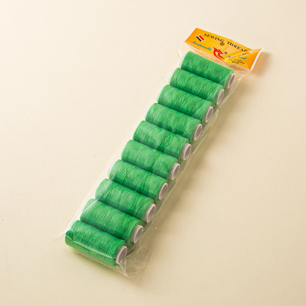 10Pcs Sewing Thread Hand Sewing String Spool for Embroidery and Sewing Machine DIY Embroidery Thread 200 Yards Each: Turquoise