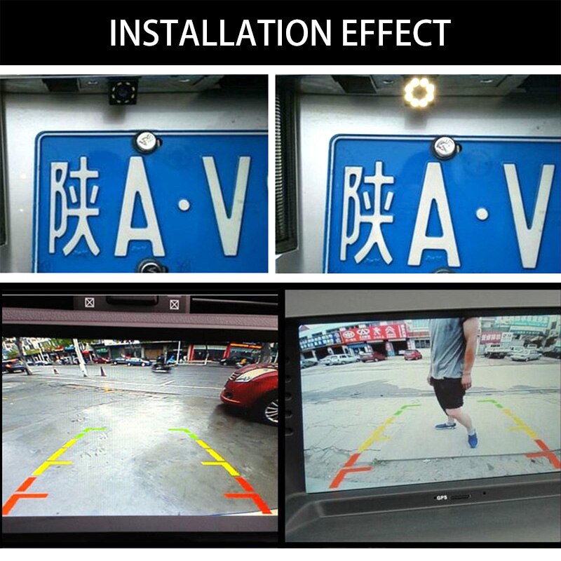 Reversing Rear View Camera for Car Video Recorder Mirror Monitor Android Radio 6 Kinds of shape to Choose RCA Plug CVBS Signal