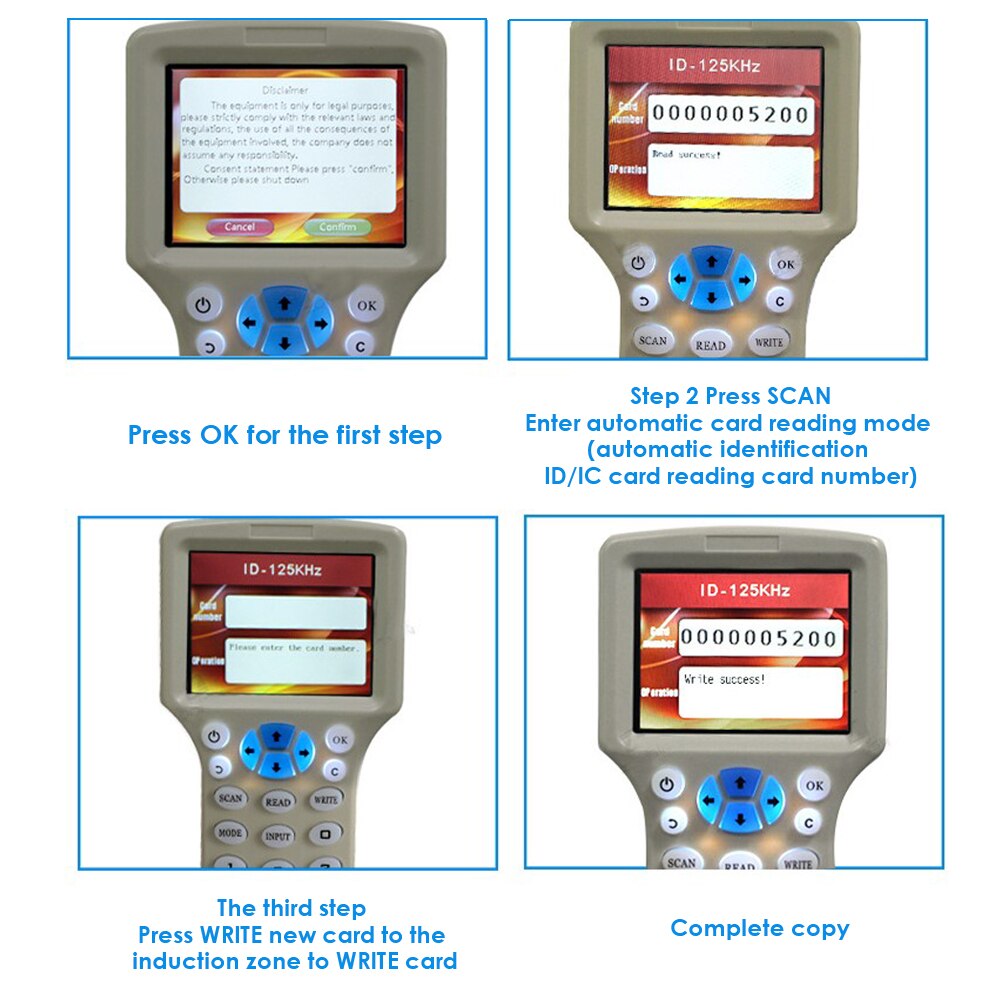 Full Frequency RFID Copy Reader Writer Duplicator ... – Vicedeal