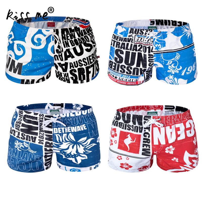 knapp Gedruckt Männer Strand Gremium kurze Hose Sommer Surfen Badehose Elastische Taille Bademode Atmungsaktiv Strand Unterhose Männlichen