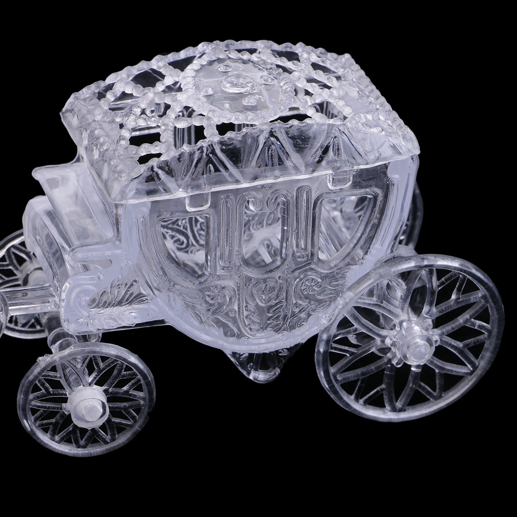 12 Stuks Clear Carriage Candy Dozen Sweets Verpakking Gunsten Boxes Plastic Container Voor Wedding Party Thuis