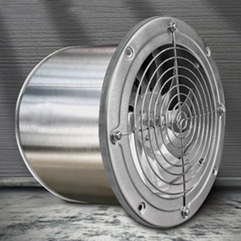 Stainless Steel Silent Fan Exhaust Fan Pipeline Exhaust Fan Ventilator High-Speed Kitchen Strong Smoke Exhaust Fan Kitchen
