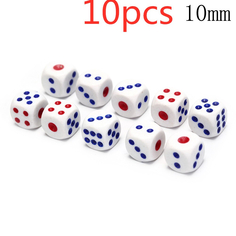 1 jeu de dés drôle jeu à boire dés papier de roche ciseaux doigt-devinant jouet de jeu acrylique pour jouer jeu petits dés: 10pcs