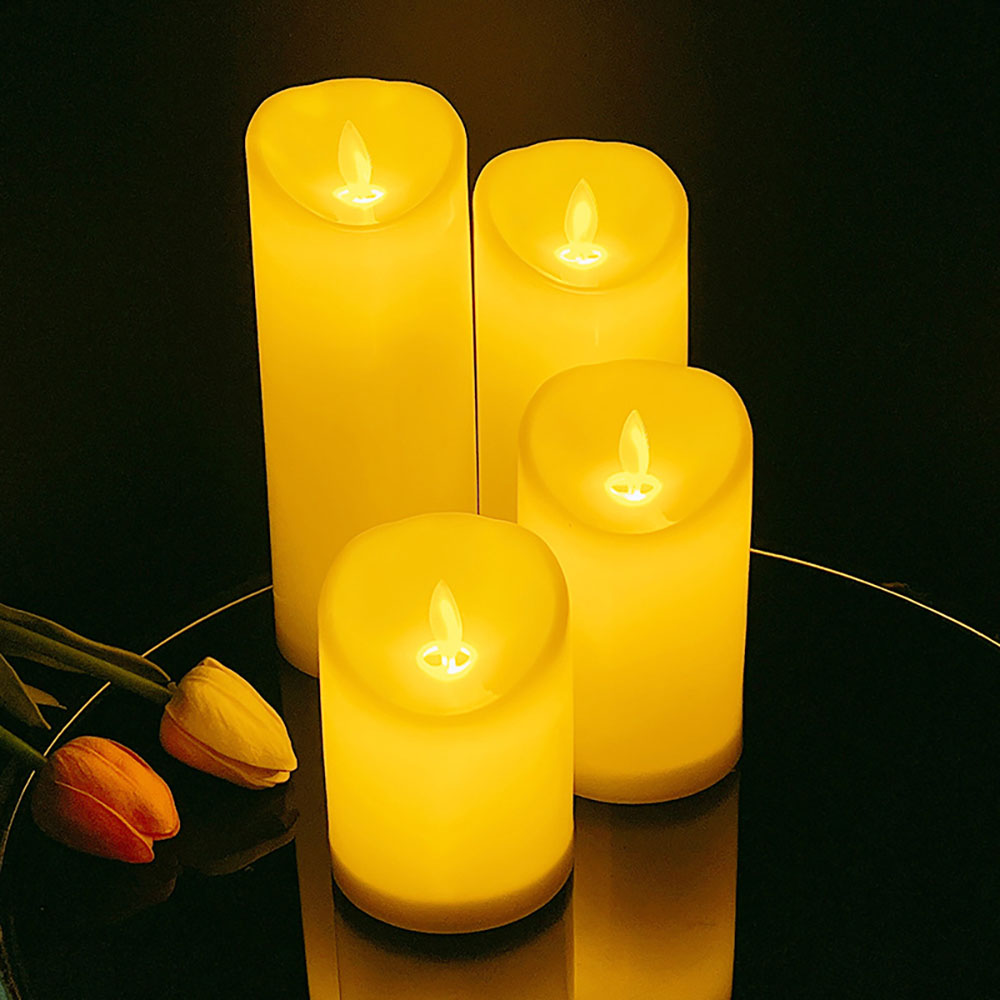 Tête de bougie électronique LED avec balançoire à distance, batterie AAA adaptée à la décoration de noël, lumières LED pour une rapide