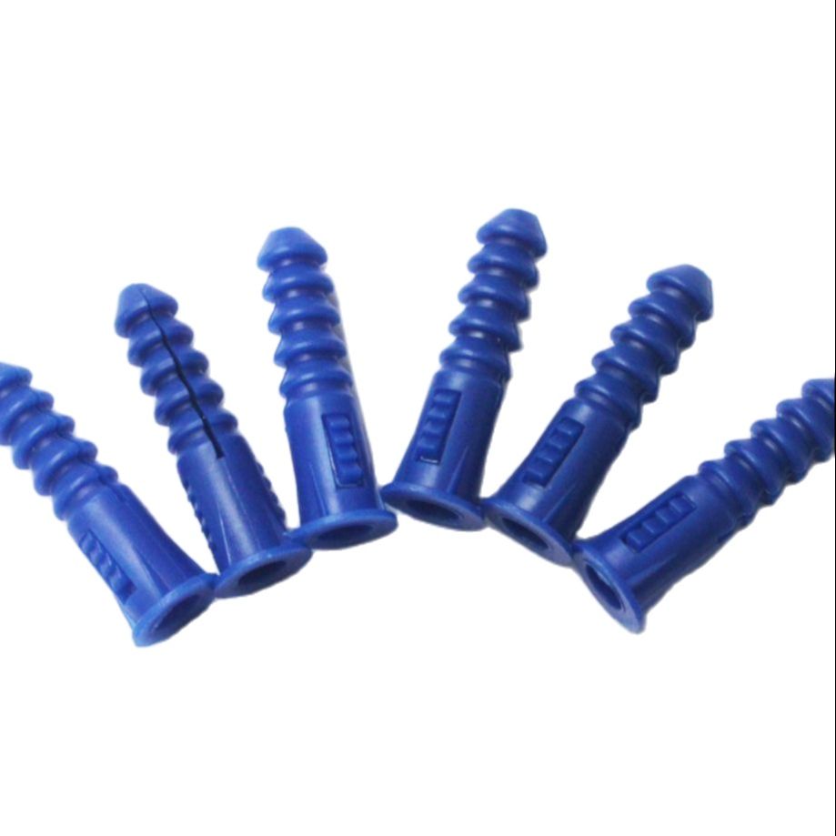 Drywall Plastic Ribbed Anchor Wall Plastic Expansion Pipe Wall Plug 150pcs 6.4x30mm