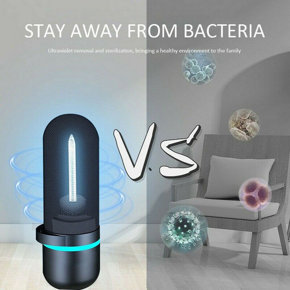 UVC Ozone Disinfection Ultraviolet Germicidal Lamp Steriliser Light UV Portable for Home Bathroom Clean Air Kill Mites
