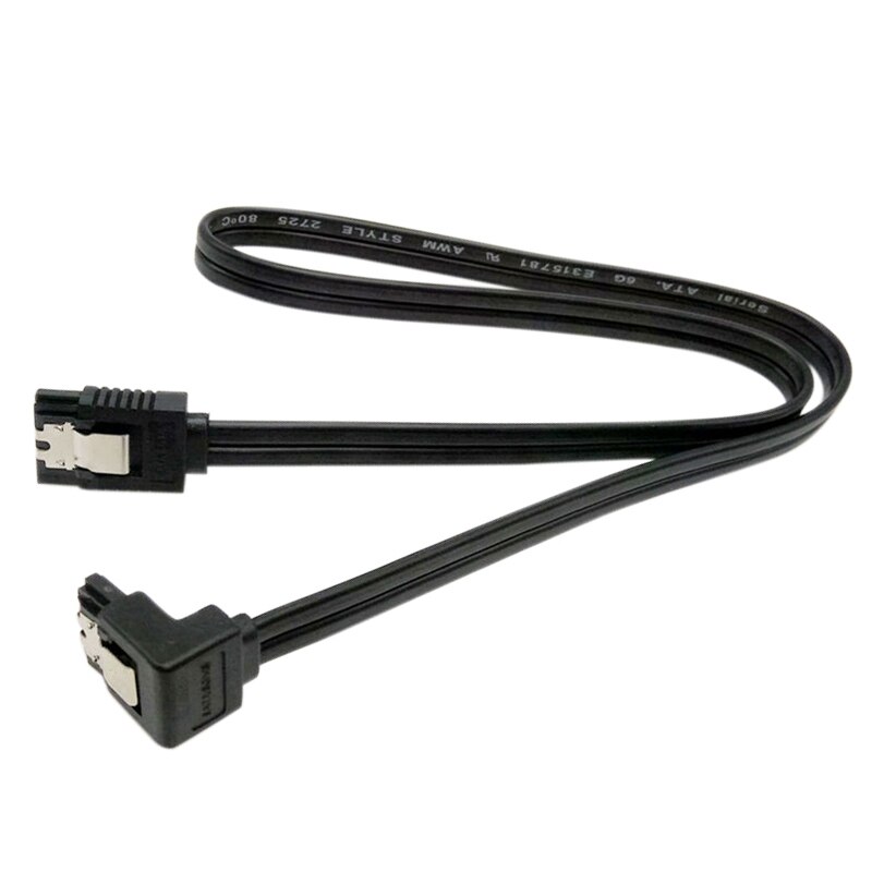 Sata 3.0 kabel sata iii 6gb/ s ret vinkel 90 grader til hdd harddisk 40cm kabel oplader dataoplader kabler stik