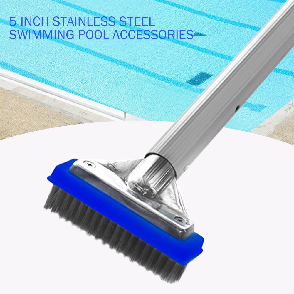 5 inch Swimming Pool Wire Brush Portable Tub Pool SPA Wall Floor Algae Dirt Cleaning Tools Broom Swimming Pool Accessories