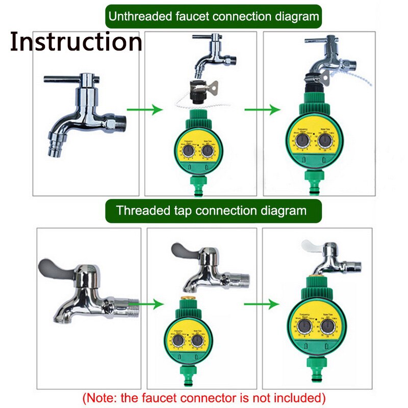 Contrôleur d'irrigation intelligent automatique | Affichage LCD, minuterie d'arrosage, tuyau, minuterie de robinet, mise hors tension automatique, étanche à l'extérieur,