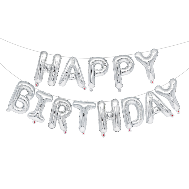 Ballons joyeux Anniversaire or Rose 13 pièces, ballon avec lettres en aluminium, décoration de fête d'anniversaire pour enfants et adultes, ballons à Air pour Anniversaire de mariage