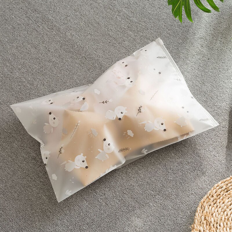 Outdoor Travel Waterproof Storage Waterproof Underwear Sorting Bags Zip Lock Makeup Underwear Shoes Translucent Packaging