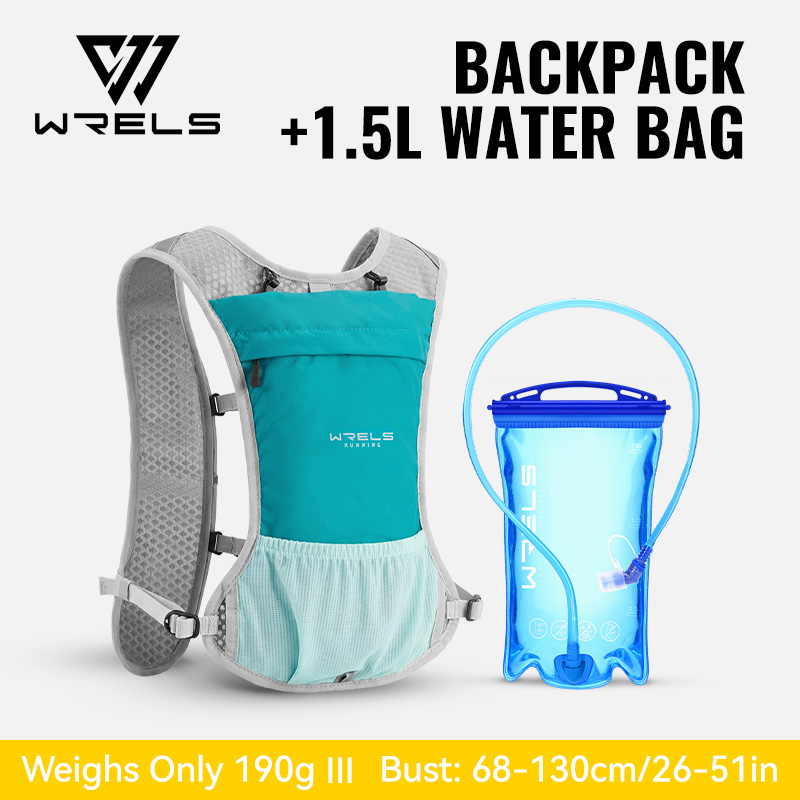 WRELS Hydrations-Rucksack mit Wasserblase, Trinkweste für Männer und Frauen, für Marathon-, Trailrunning, Radfahren und Wandern: rot FARBE