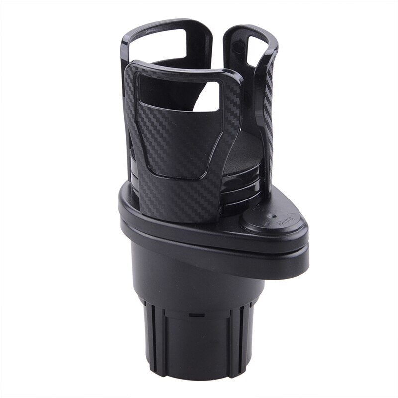Universal Multifunction Front Center Console 360 Degree Rotating Adjustable Drink Cup Bottle Holder Car Accessories Replacement: Cup Holder Carbon