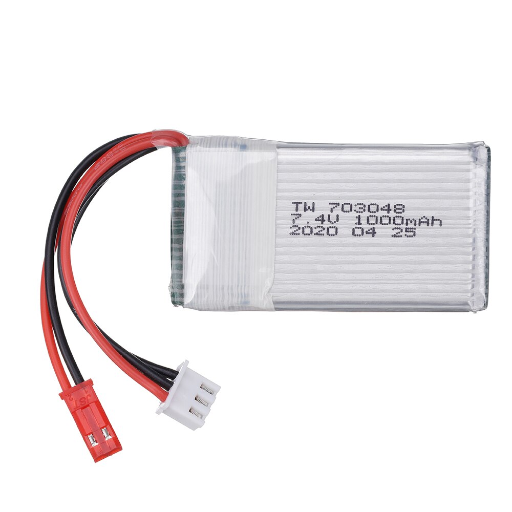 7,4 v 1000mah Lipo batería para MJXRC X600 U829A U829X X600 F46 X601H JXD391 FT007 Lipo batería 7,4 V batería de juguete 703048: 1pcs
