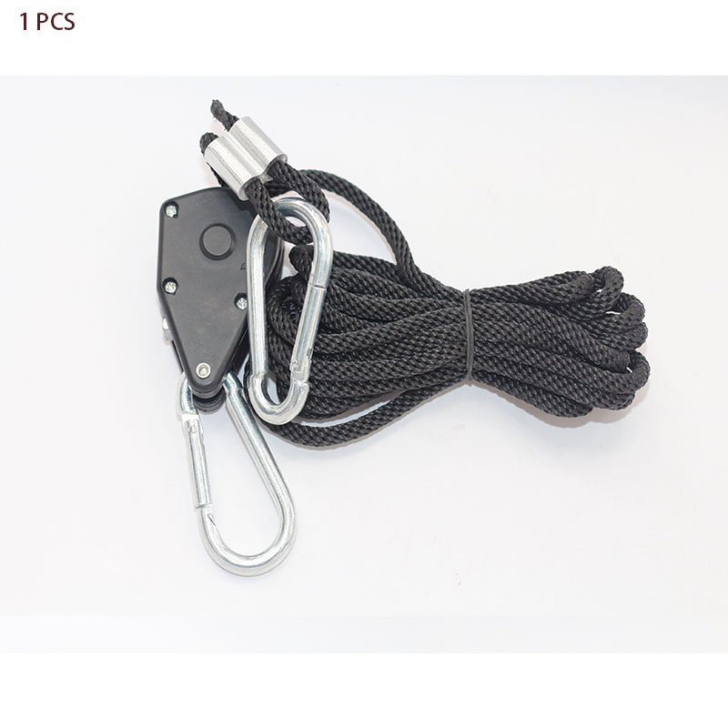 Adjustable 1 PCS 1 Pair 2 Pair 1/8 Inch Nylon Rope Ratchet Hangers for Grow Tent Room Fan Carbon Filter Led Grow Light