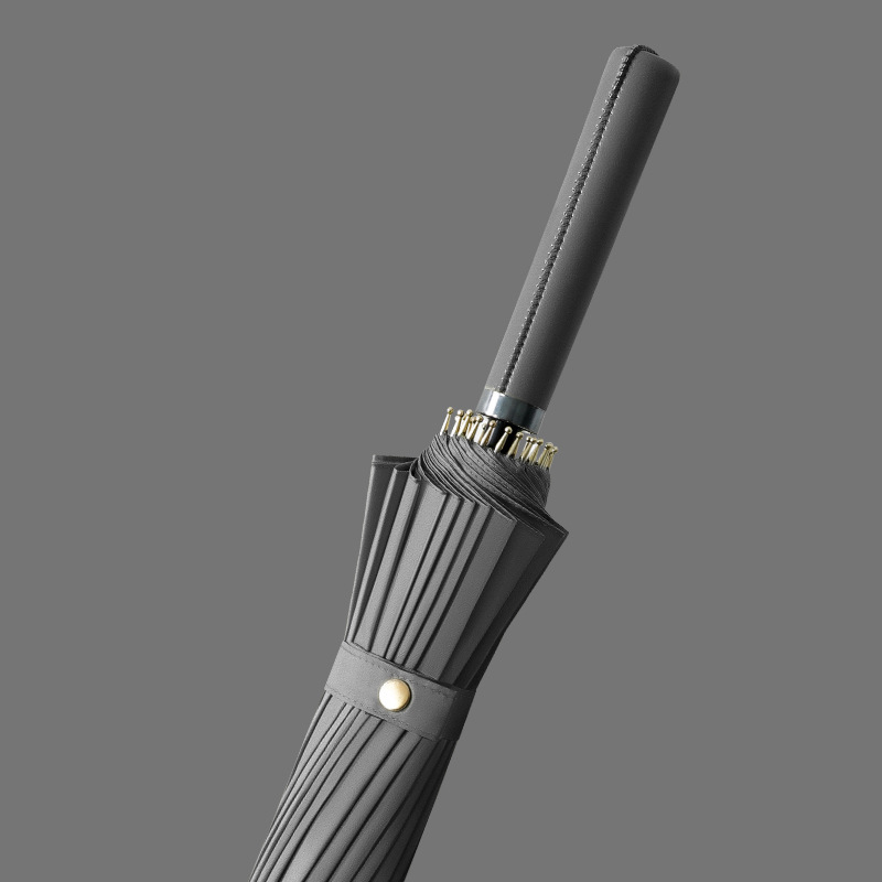 24K Long Handle Large Golf Umbrella Strong Windproof Glassfiber Parasol Outdoor Activities Business Umbrella