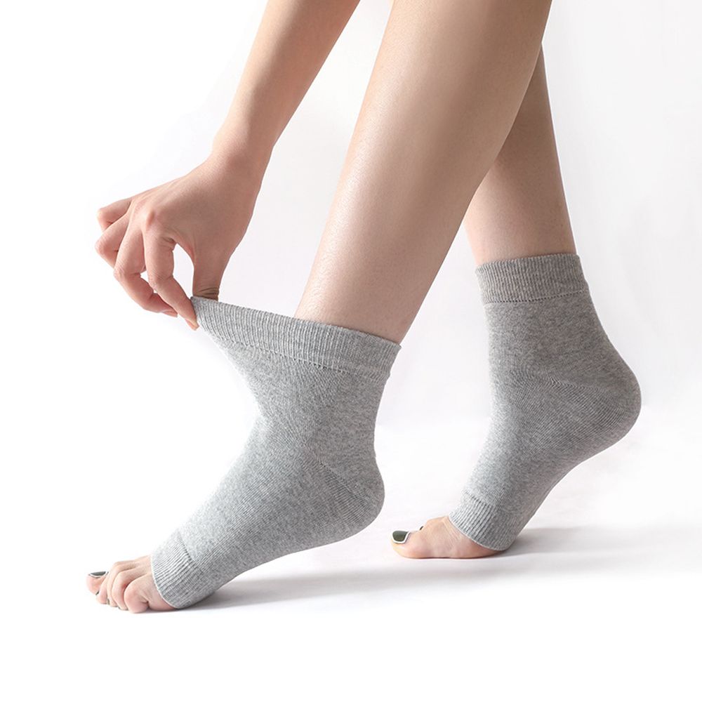 Heel Pads Injury Recovery Foot Care Inserts Tight Casual Socks Plantar Fasciitis Socks Ankle Support Compression Socks: grey-S