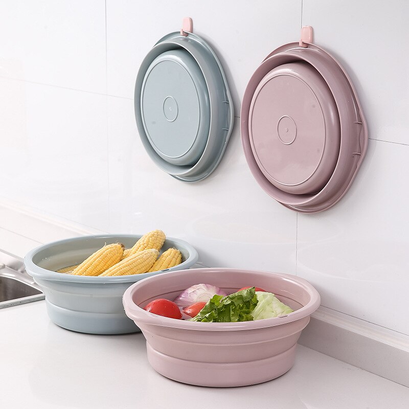 Household Folding Basin Outdoor Travel Portable Folding Basin Multi-Function Kitchen Sink