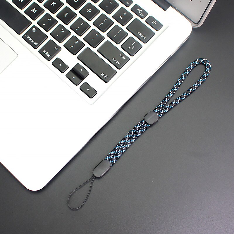 Lanière de poignet pour téléphone iPhone 7 8X6, porte-clé, clé usb, DSLR, caméra GoPro, r57: Blue
